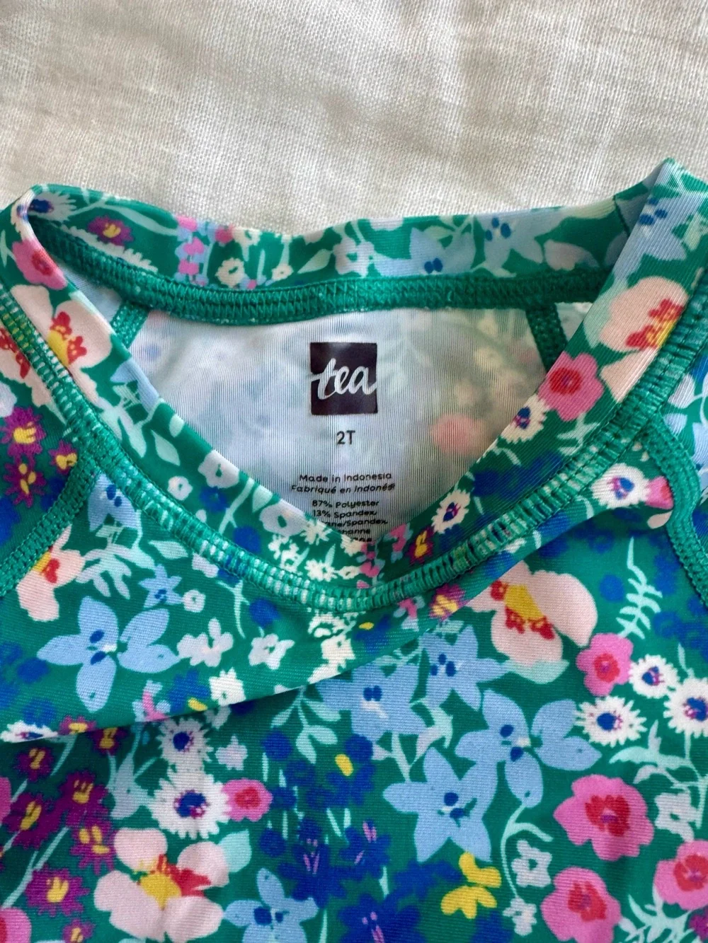 Tea Collection Girls Floral Long-Sleeve Rashguard Set